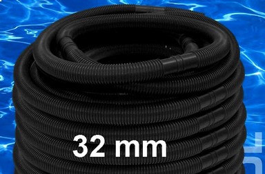 Bazénová - solárna hadica čierna 32mm 3,66€ bm