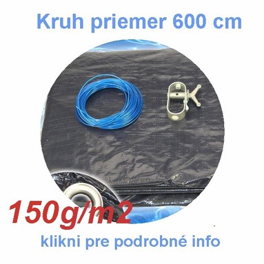Krycia plachta tažká - 150g/m² - kruh 6m